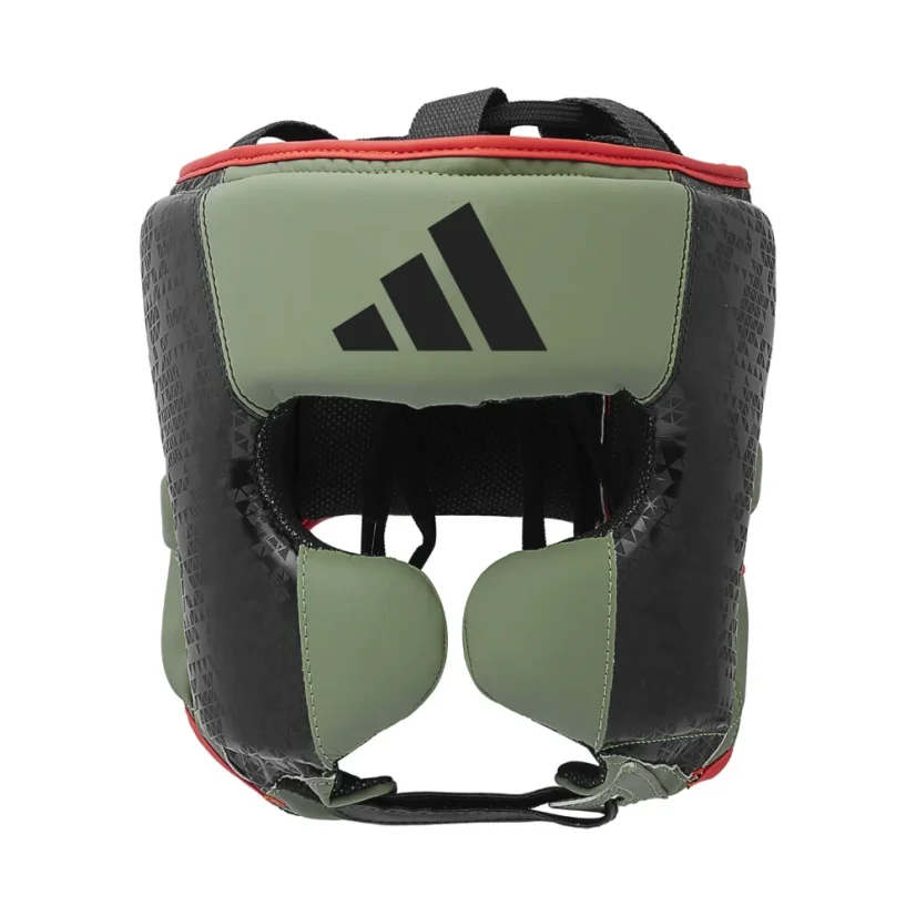 Adidas Combat 50 Kask bokserski – zielony/czarny