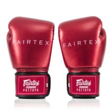 Boxerské rukavice Fairtex BGV22 Metallic - červená