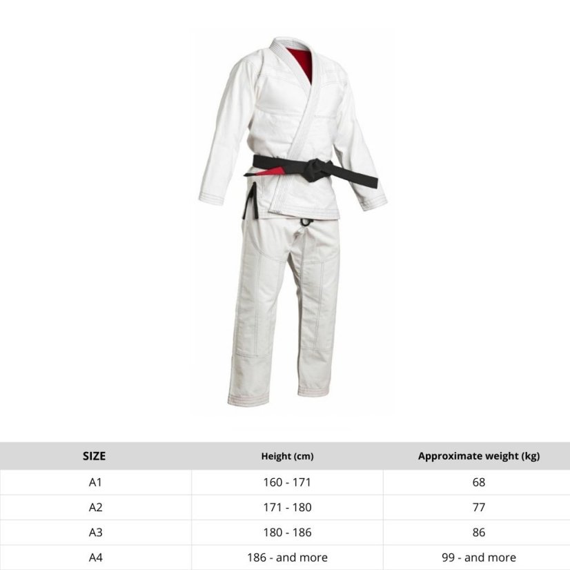 BJJ kimono/gi REVGEAR Arroyo 2.0 - bílá - Velikost: A3