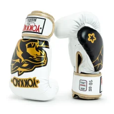 YOKKAO Original Gold Boxing Gloves – Absolute white