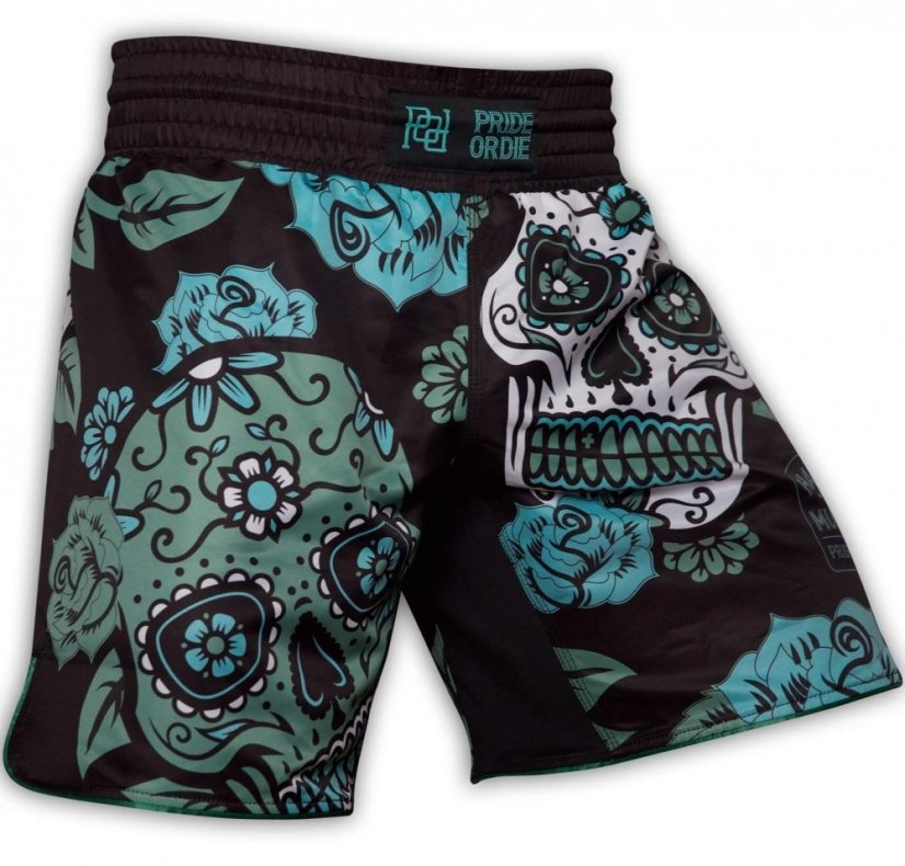 MMA kraťasy PRIDEorDiE Hasta La Muerte - Méret: 2XL, Színes: Fekete
