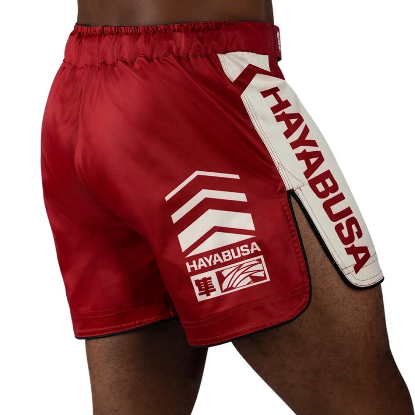 Hayabusa Icon Fight Mid Length Shorts - red