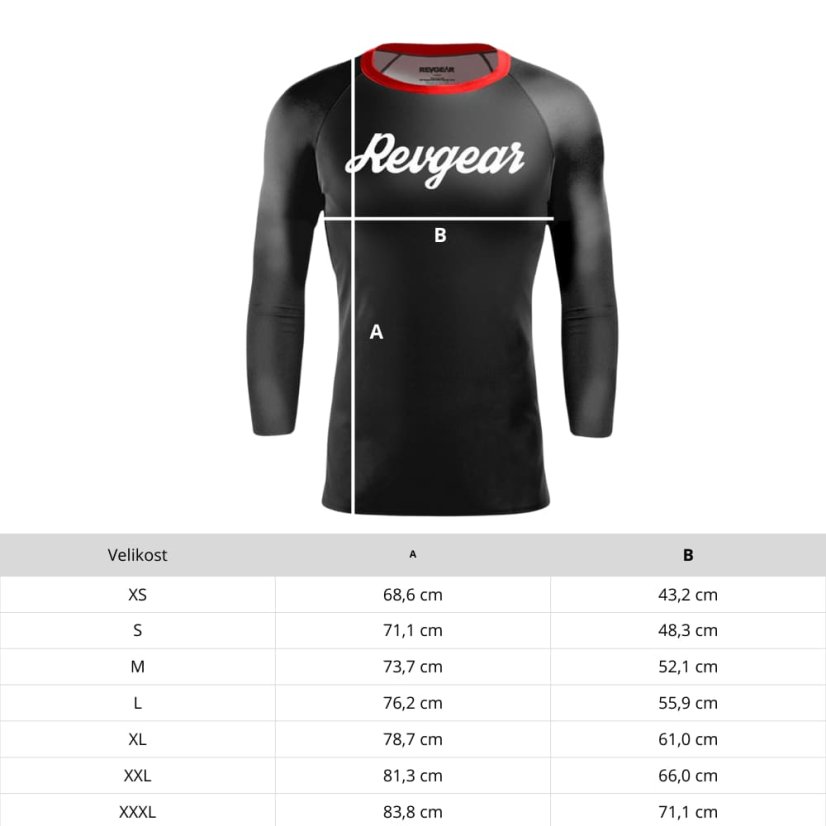 Revgear Grizzly Jiu-Jitsu Rashguard LS – czerwona - Wielkość: XL