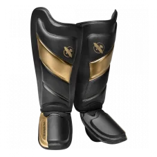 Hayabusa T3 Stringing Shinguards black/gold