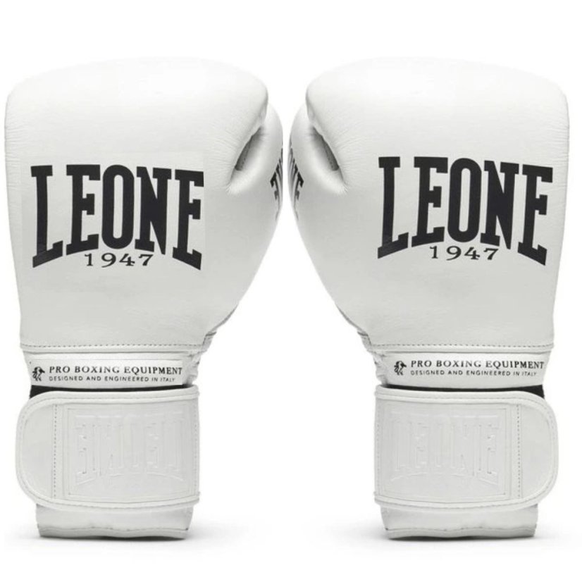 Rękawice bokserskie Leone The Greatest GN111 - białe