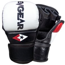 MMA tréninkové a sparingové rukavice REVGEAR Pro Series MS1 - bílá