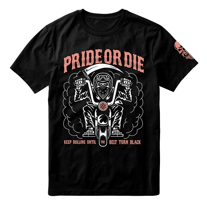 Pánské tričko PRiDEorDiE Keep On Rolling - Velikost: 2XL