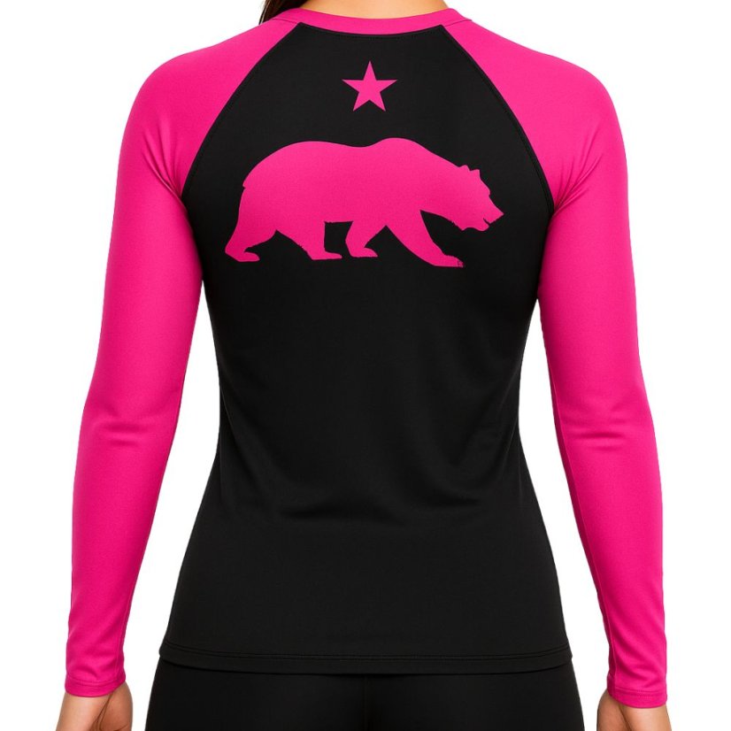 Grizzly Rashguard REVGEAR LS pentru femei – roz - Mărime: XL