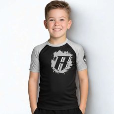 Children's Rashguard REVGEAR with short sleeves - grey