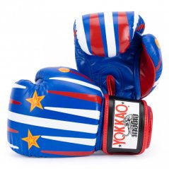 Boxerské rukavice YOKKAO Red Gammon - modrá