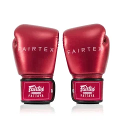 Boxerské rukavice Fairtex BGV22 Metallic – červená