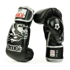 YOKKAO Original Silver rękawice bokserskie – Absolute black