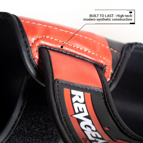 Chrániče holení REVGEAR Pinnacle P4 - Černá/Červená - Velikost: M