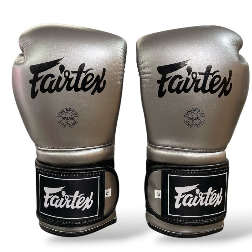 Fairtex BGV9C-PLUS Heavy Hitter’s  Mexican Style rękawice bokserskie –  Gun Metallic