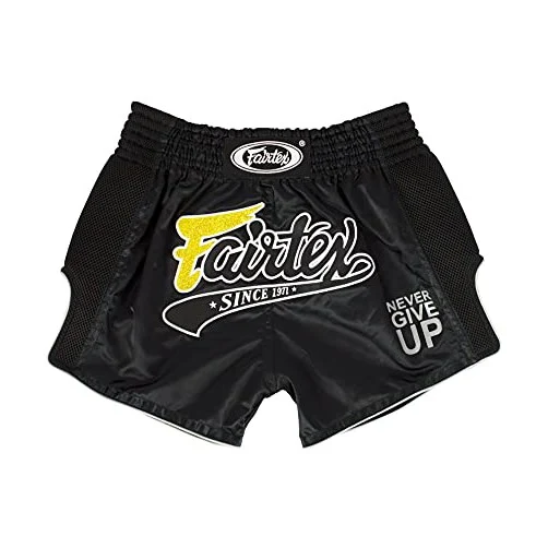 Fairtex BS1708 Black spodenki Muay Thai - Wielkość: L