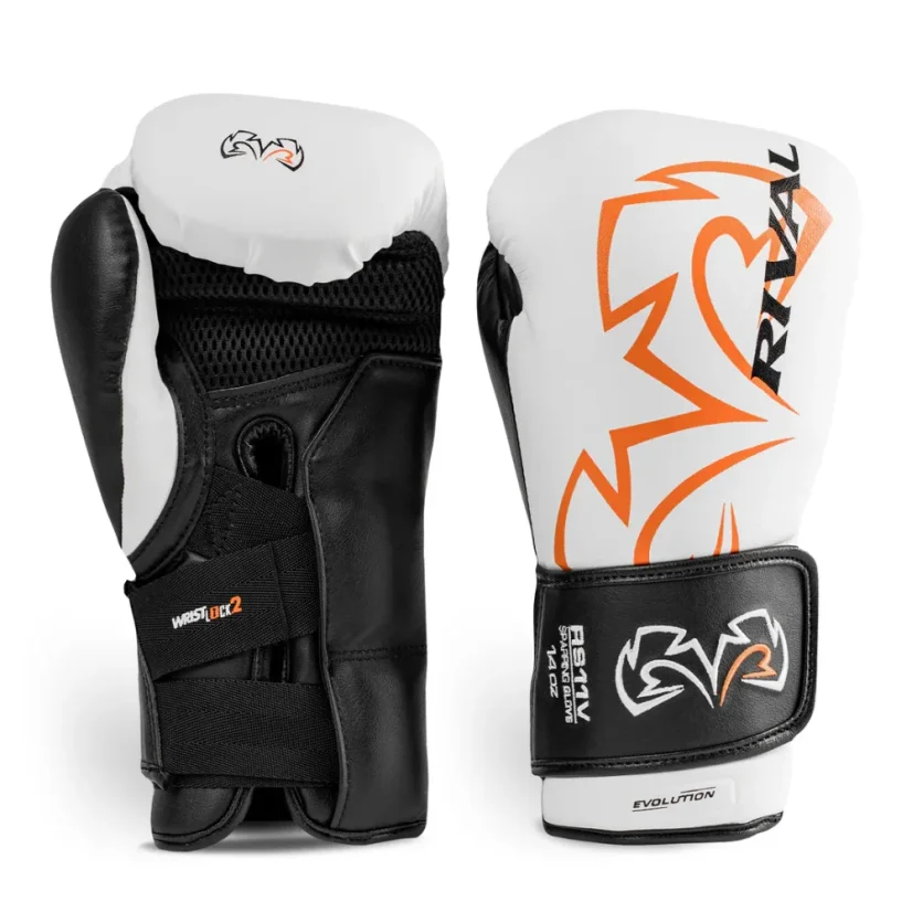 Boxing gloves RIVAL RS11V Evolution - white - Weight of gloves: 16oz