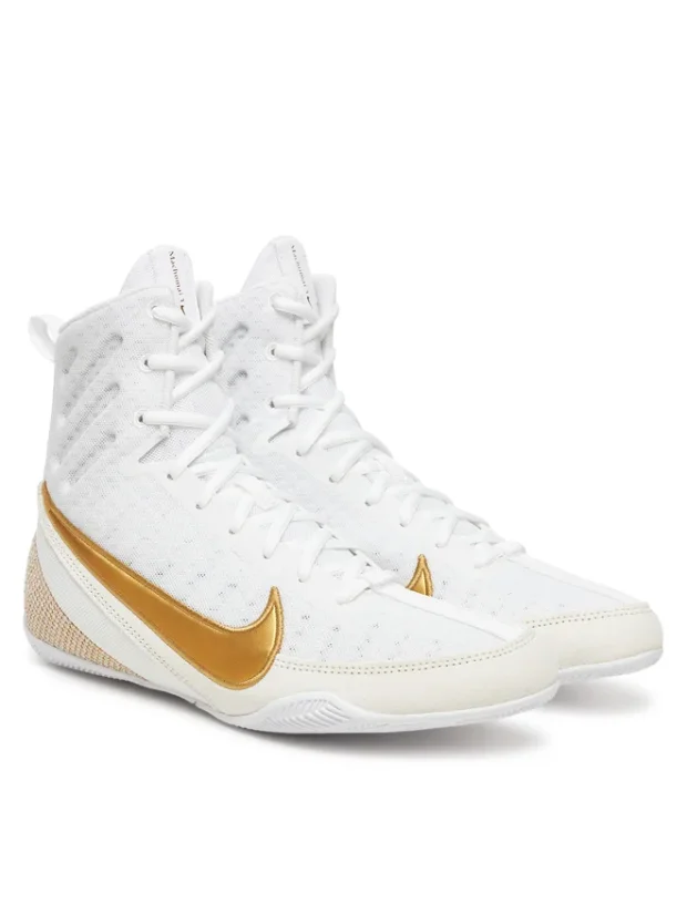 Boxerská obuv Nike Machomai 3 SE - bílá/zlatá - Velikost obuvi EU: 43