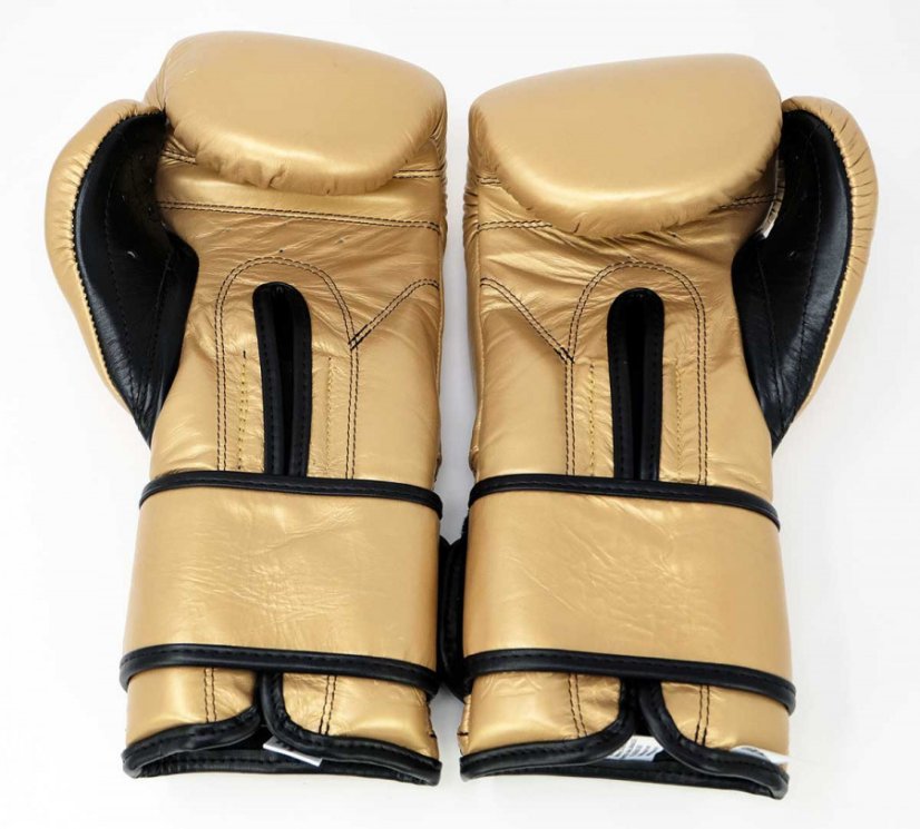 Boxerské rukavice Cleto Reyes Velcro Training - zlatá