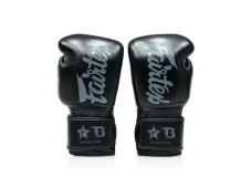 Boxerské rukavice Fairtex - Booster FXB BG V2 - čierna/sivá