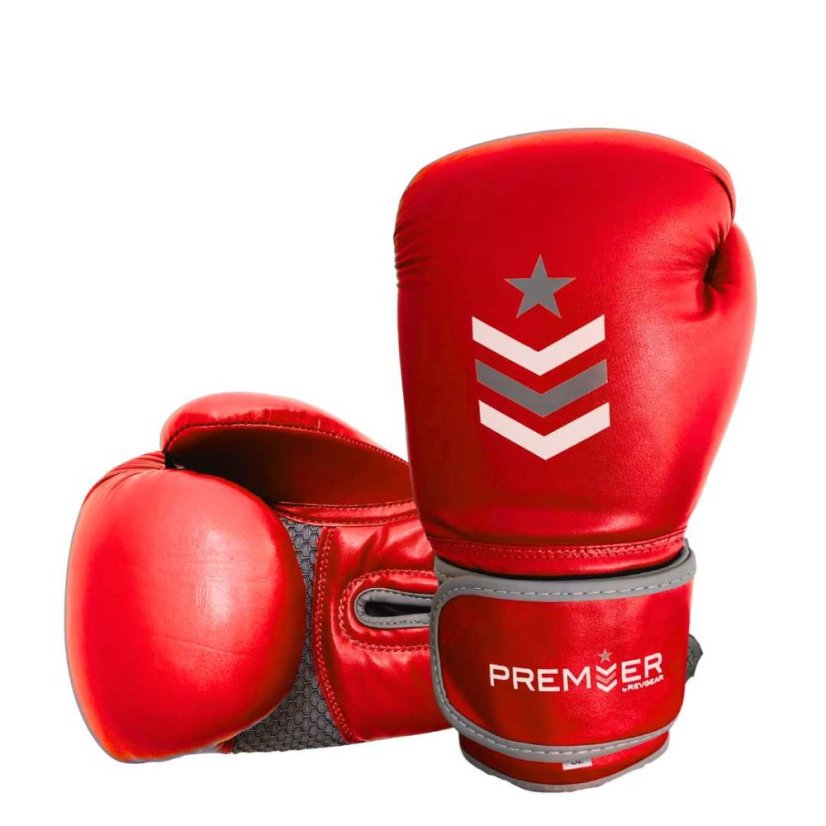Boxerské rukavice RevGear Premier Deluxe – červené
