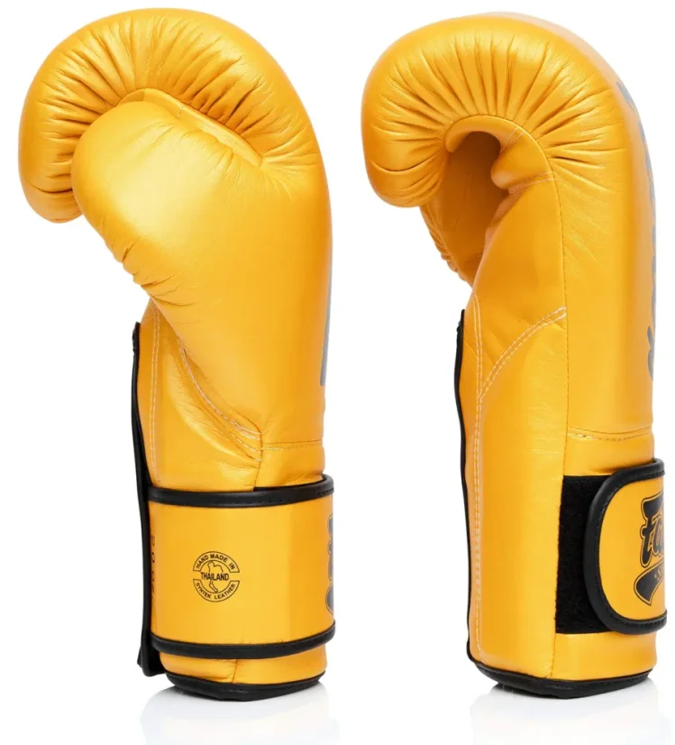 Fairtex BGV18 Super Sparring Boxing Gloves – Gold - Weight of gloves: 18oz