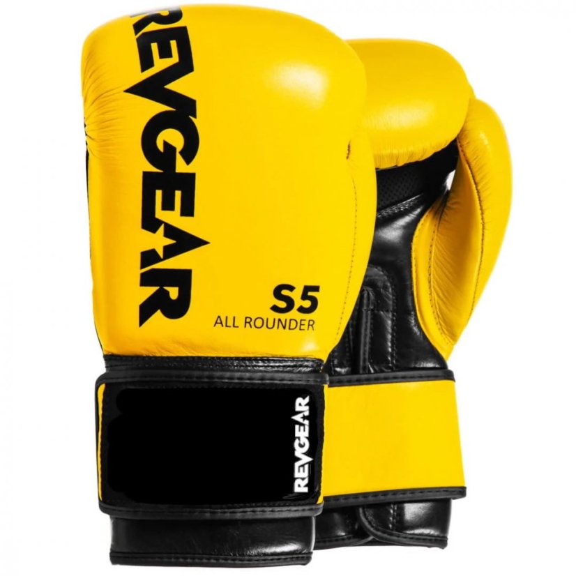 Mănuși de box REVGEAR S5 All Rounder - galben/negru