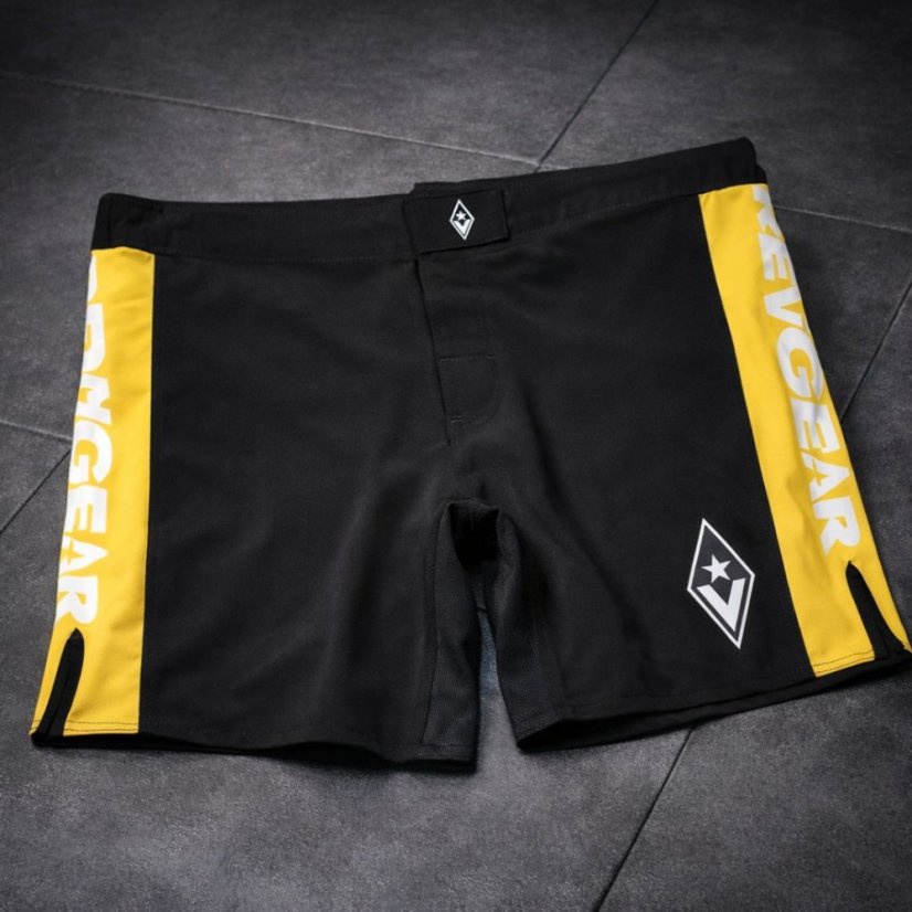 Revgear Stealth Hybrid MMA šortky – černá/zlutá - Velikost: M