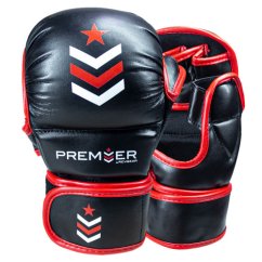 MMA kesztyű REVGEAR Premier Deluxe - fekete/piros