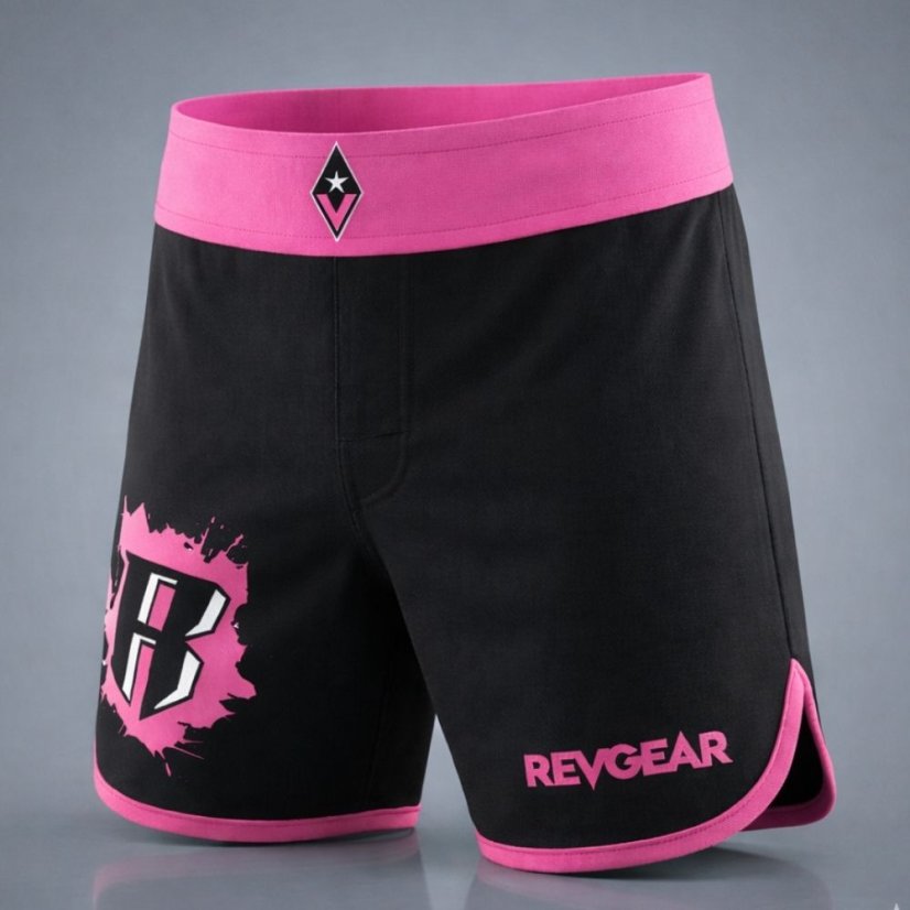 Dětské MMA tréninkové šortky REVGEAR - růžová - Velikost: Youth L