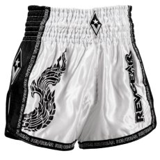 Muay Thai Pantaloni scurți REVGEAR Legends Valhalla - alb/negru
