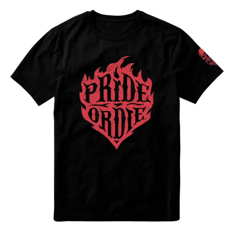 Pánské tričko PRiDEorDiE Recless Flames - Velikost: XL