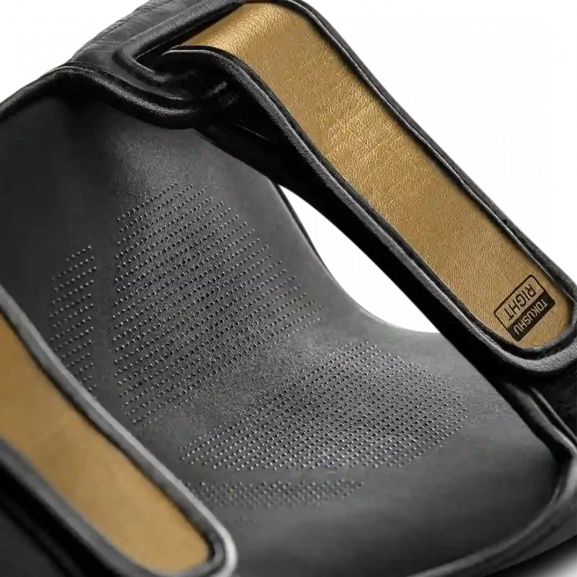 Hayabusa T3 Stringing Shinguards black/gold