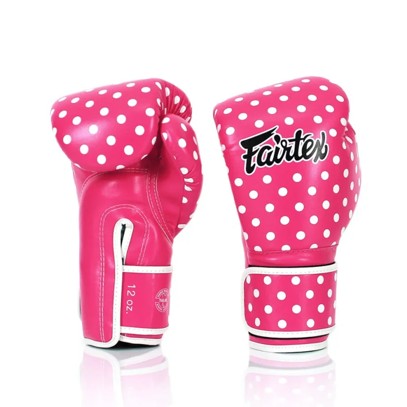 Boxerské rukavice Fairtex BGV14P – Polka Dot - Váha rukavic v Oz: 8oz