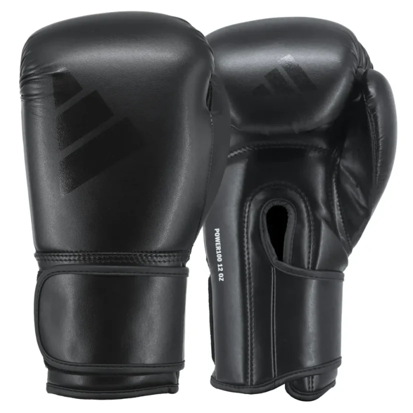 Adidas Power 100 Training Gloves boxerské rukavice – černá - Váha rukavic v Oz: 16oz