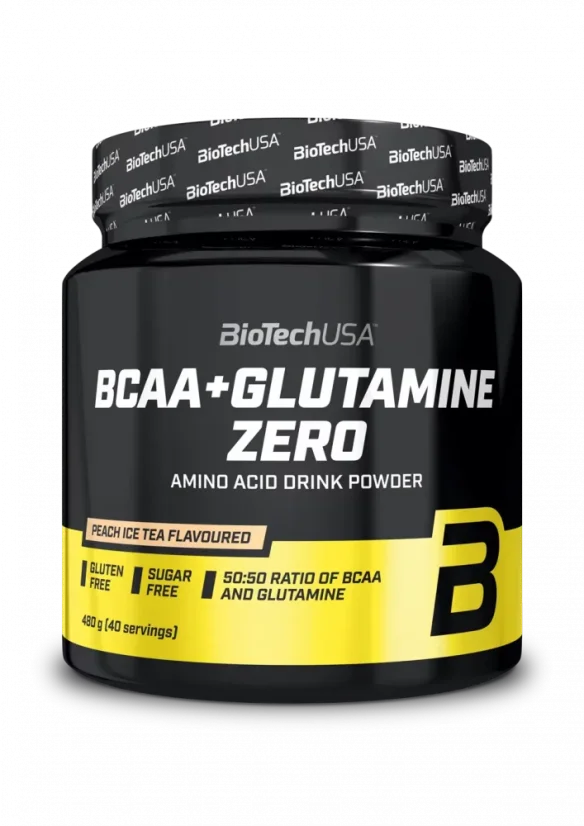 BioTech BCAA  + Glutamine Zero 360 g - Príchuť: Peach Ice Tea