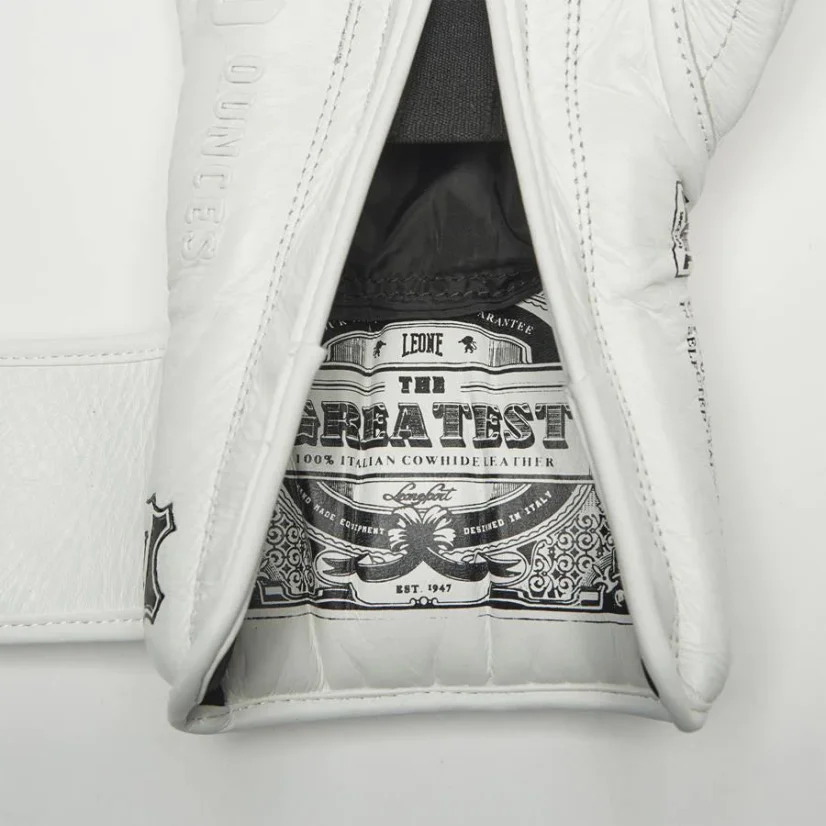 Boxing Gloves Leone The Greatest GN111 - white - Weight of gloves: 14oz