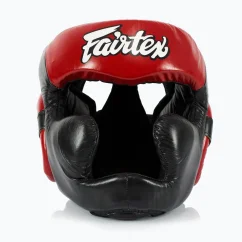 Kask bokserski FAIRTEX Sparring HG13 – czarno/czerwony