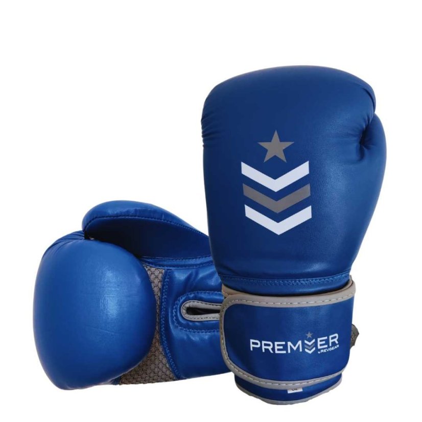 Boxerské rukavice RevGear Premier Deluxe - modré - Váha rukavic v Oz: 16oz