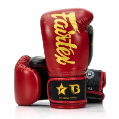Boxerské rukavice Fairtex FXB BG V2 - červená/čierna