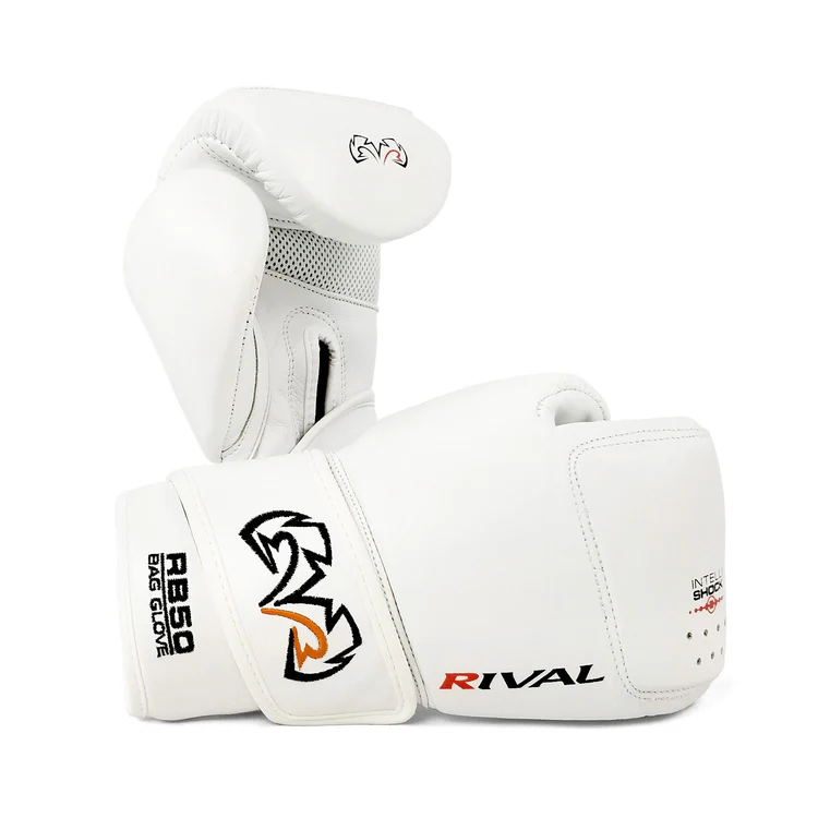 Bag gloves RIVAL RB50 Intelli Shock Compact - white