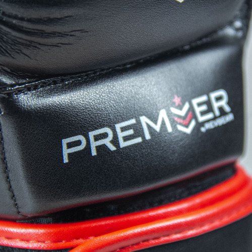 MMA rukavice REVGEAR Premier Deluxe - černá/červená - Velikost: L