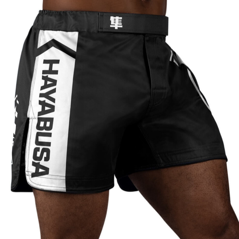 Pantaloni scurți Hayabusa Icon Fight de lungime medie - negru - Mărime: 2XL