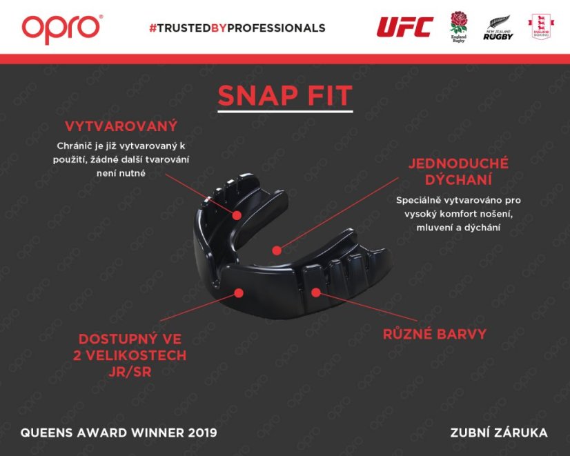 OPRO Snap-Fit Zahnschutz Junior – Weiß