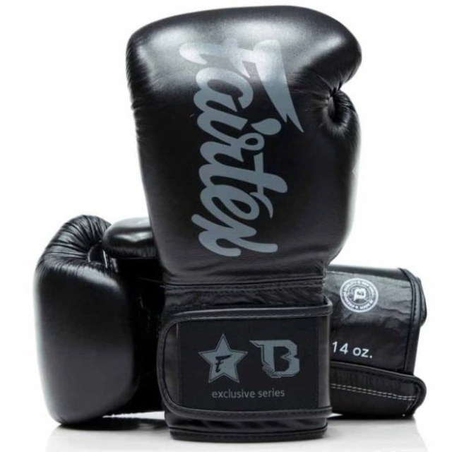 Boxing gloves Fairtex FXB BG V2 - black/grey