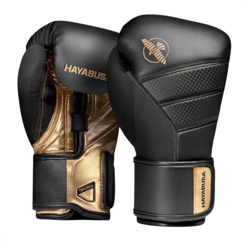 Mănuși de box Hayabusa T3 - neagră/aurie
