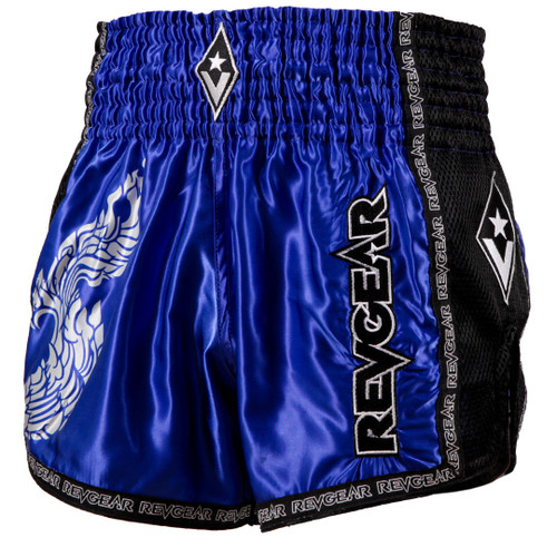 Muay Thai Pantaloni scurți REVGEAR Legends Valhalla - negru/albastru