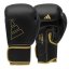 Adidas Hybrid 80 Boxing Gloves – Black/Gold - Weight of gloves: 14oz