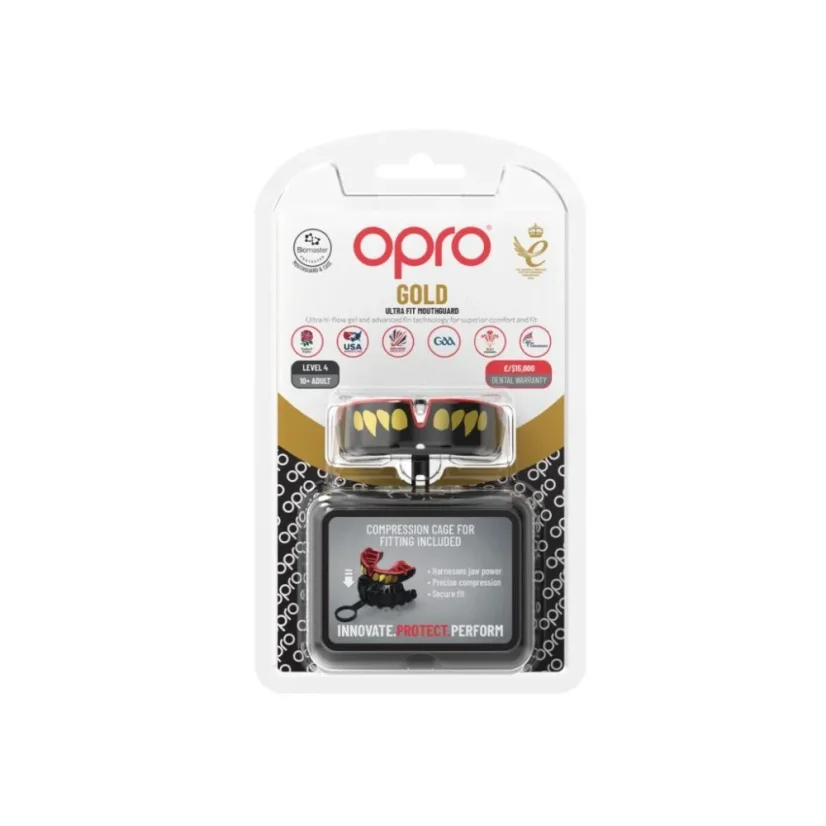 Opro Gold Jawz Senior szájvédő - fekete/arany