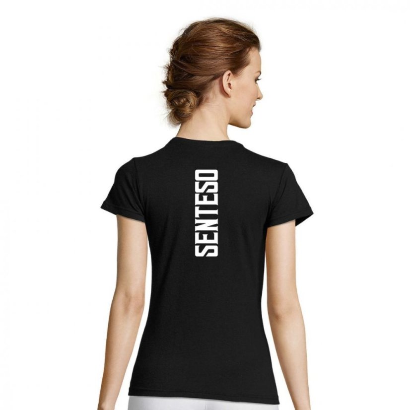 Dámské tričko Senteso Imperial Black - Velikost: 2XL