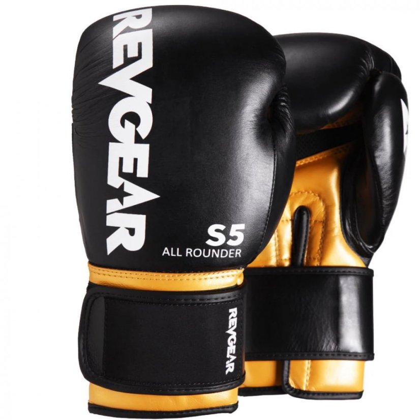 Boxerské rukavice REVGEAR S5 All Rounder - čierna/zlatá - Hmotnosť rukavíc v Oz: 14oz